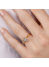 Bague "Amoureuse" Or jaune et Diamants