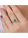 Bague "Andaman" Or, Emeraude et Diamants