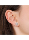 Boucles d'oreilles Or Blanc et Diamant