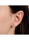 Boucles d'oreilles Or Blanc et Diamant