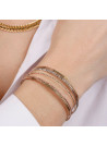 Bracelet " Fabiola" Or Tricolore