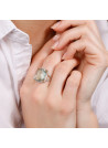 Bague "Rivière Améthyste" Or, Améthyste et Diamants