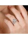 Bague "Duo de Bagues Carré Passion"