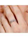 Bague "3 mots Doux" Or jaune et Diamants