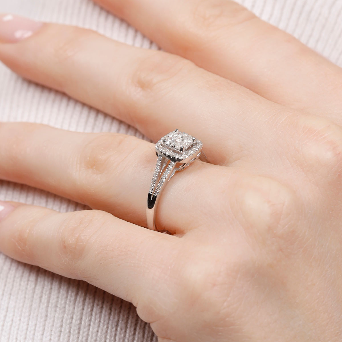 Bague "Beloni" Or et Diamants Bague " Madeleine" Or blanc et Diamant