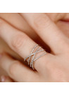 Bague "Entrelacs Lumineux" Or et Diamants