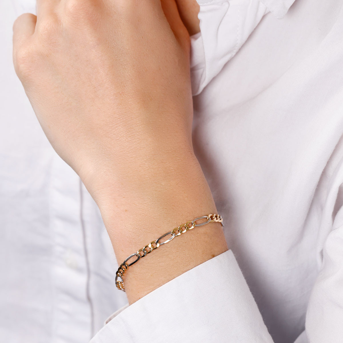 Bracelet Or bicolore 375/1000 Bracelet Or bicolore 375/1000