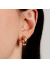 Boucles d'oreilles Or Tricolore "Créoles tri or"