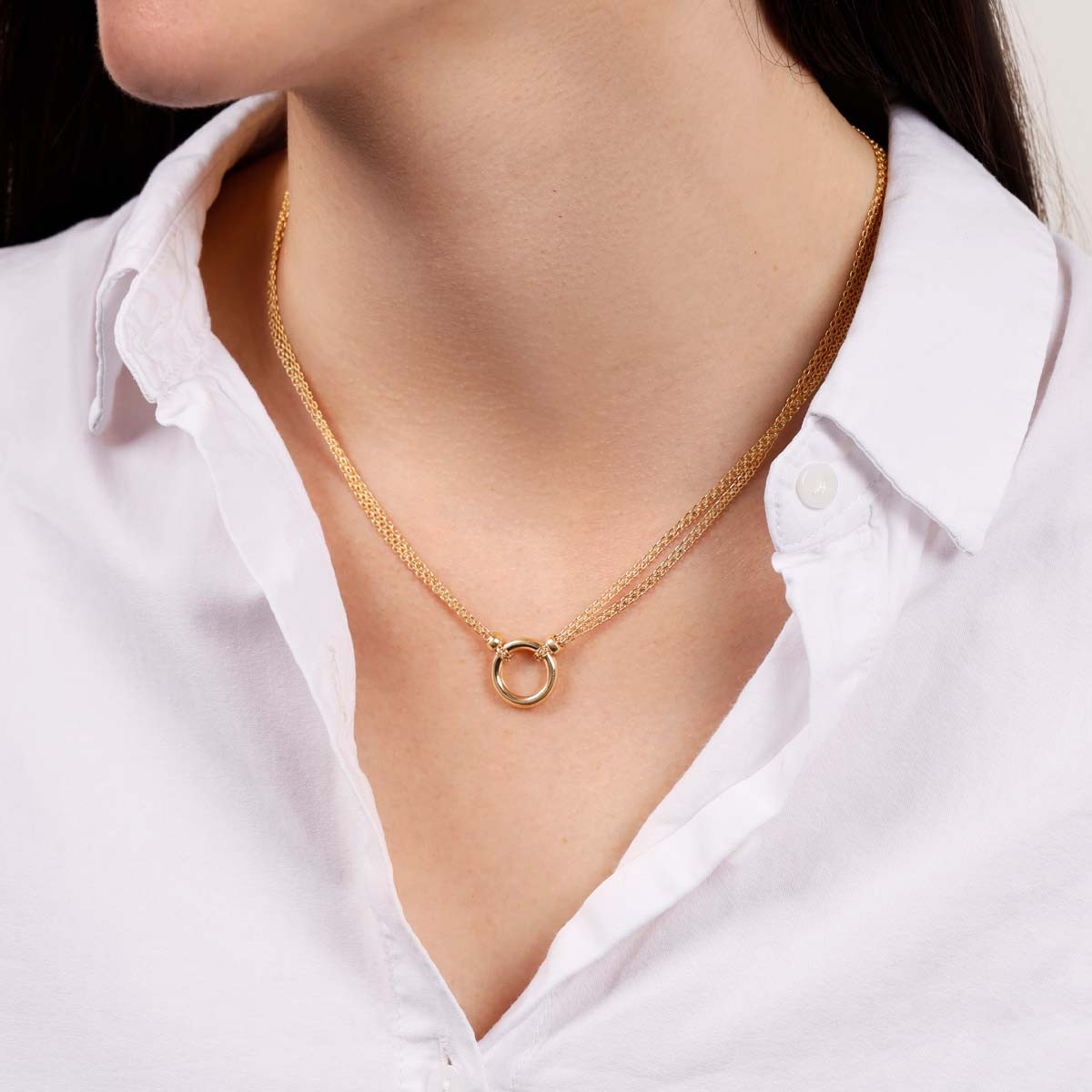 Collier "Oria" Or Jaune Collier "Détente" Or jaune
