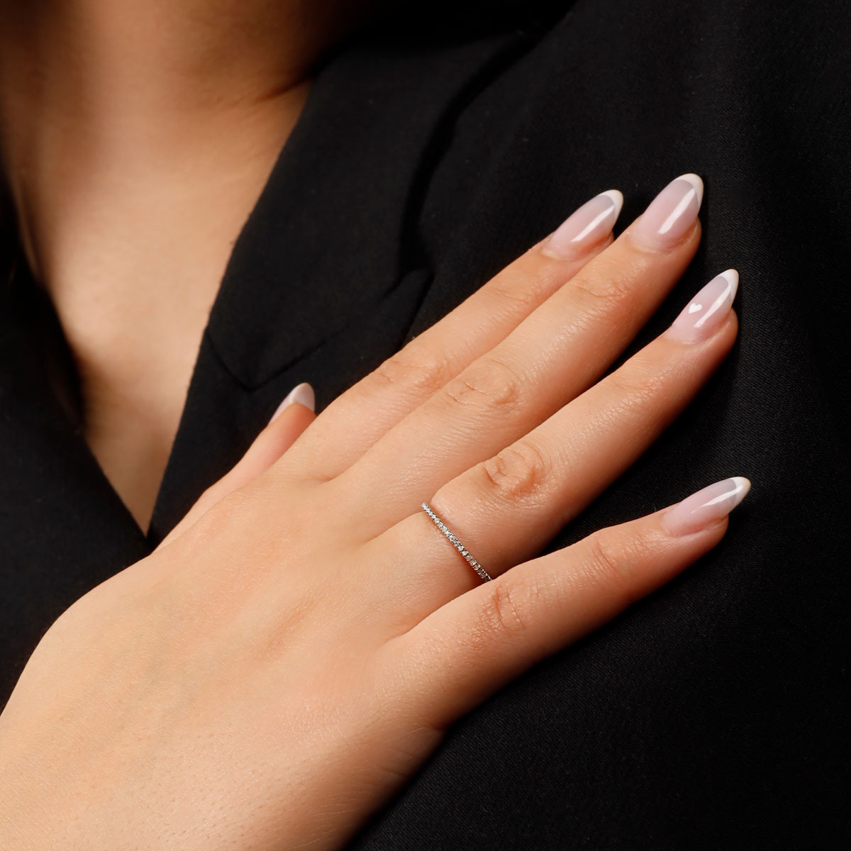 Bague Alliance "Belle Alliance Tour Complet" Or blanc et Diamants Bague "Athéna Antique" Or blanc et Diamant