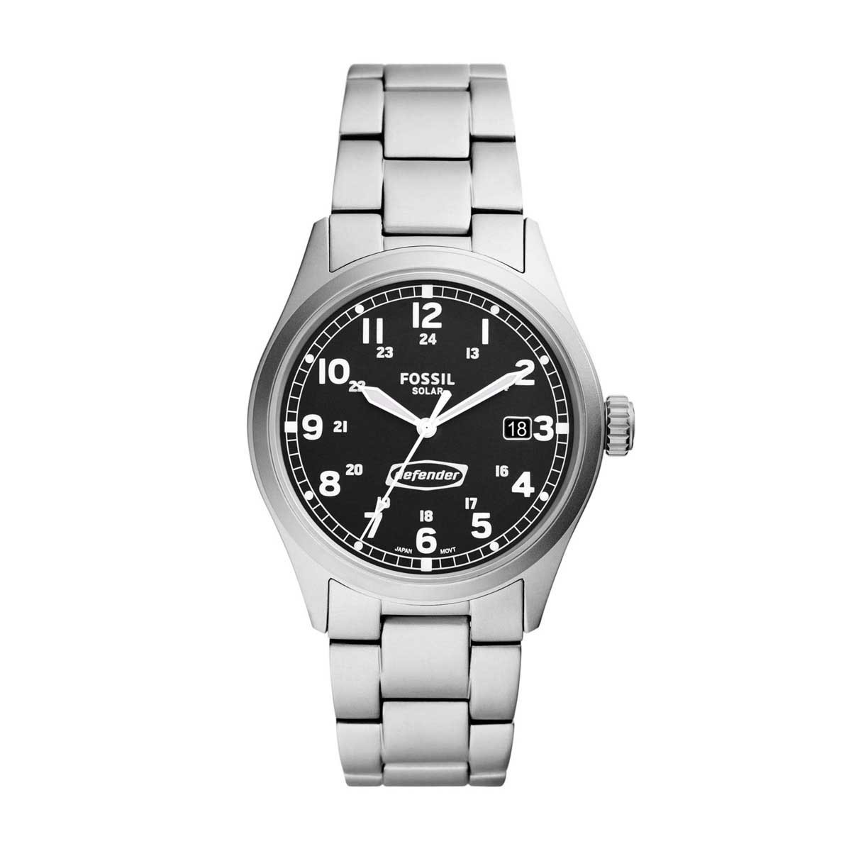 Montre Fossil Defender homme solaire en acier inoxydable - FS5973