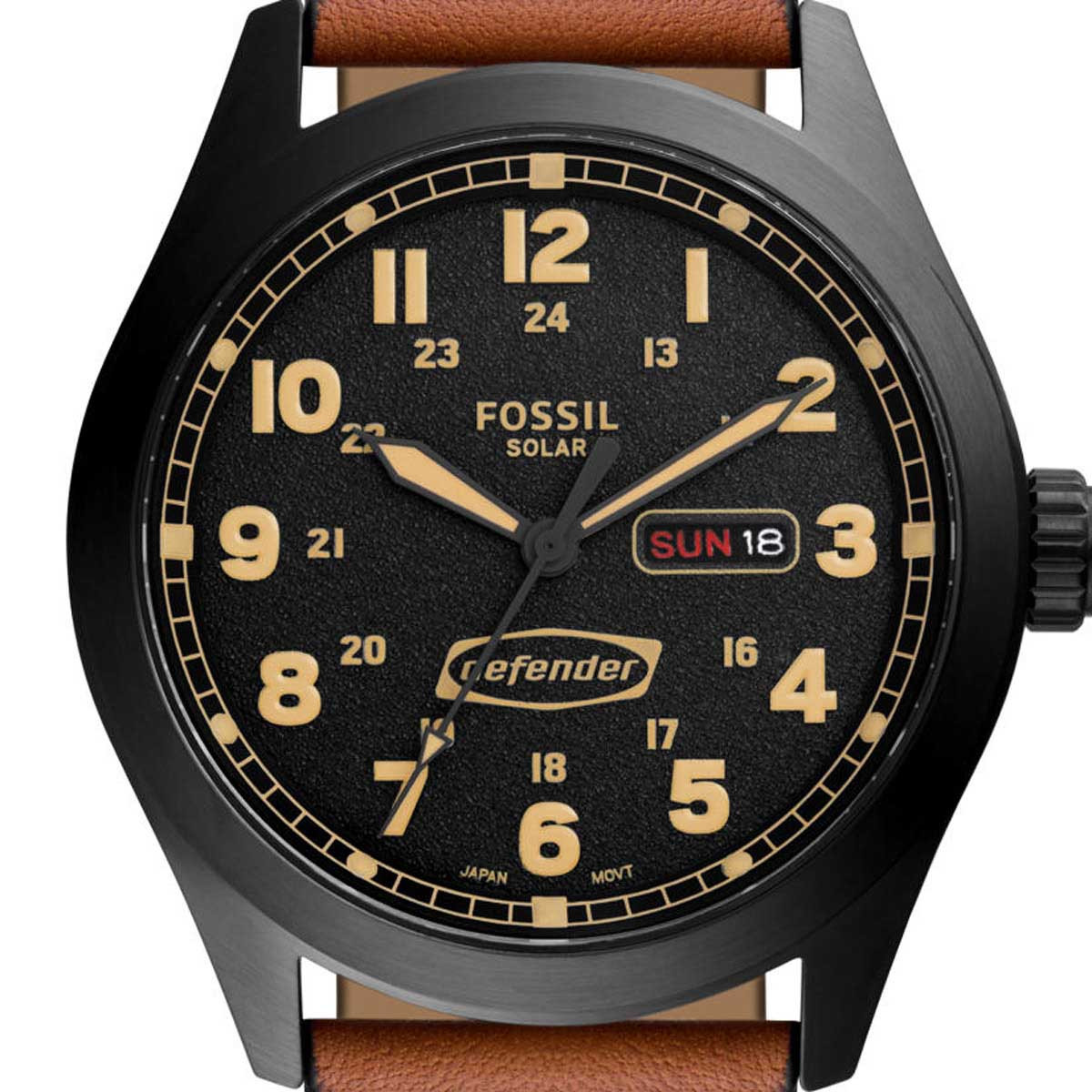 Montre Fossil Defender homme solaire en cuir - FS5978