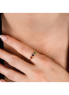 Bague "Trio précieux 0,11ct/3" Or Jaune 375/1000