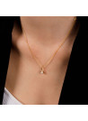 Pendentif coeur Or Jaune et Perle de culture "Lova Pearl" + chaîne en vermeil offerte