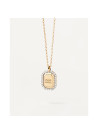 PDPAOLA Collier zodiaque en argent doré- Verseau - CO01-566-U