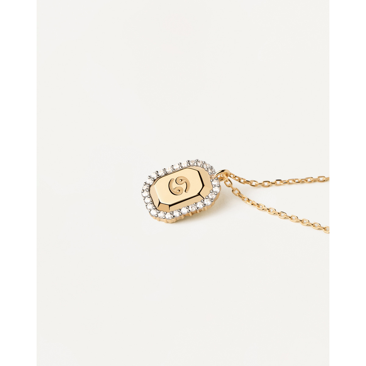PDPAOLA Collier zodiaque en argent doré- Cancer - CO01-571-U PDPAOLA Collier zodiaque en argent plaqué or - Cancer - CO01-571-U