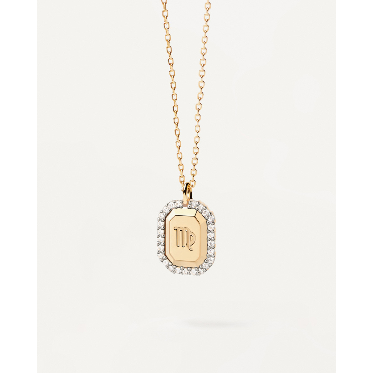 PDPAOLA Collier zodiaque en argent doré- Vierge - CO01-573-U PDPAOLA Collier zodiaque en argent plaqué or - Vierge - CO01-573-U
