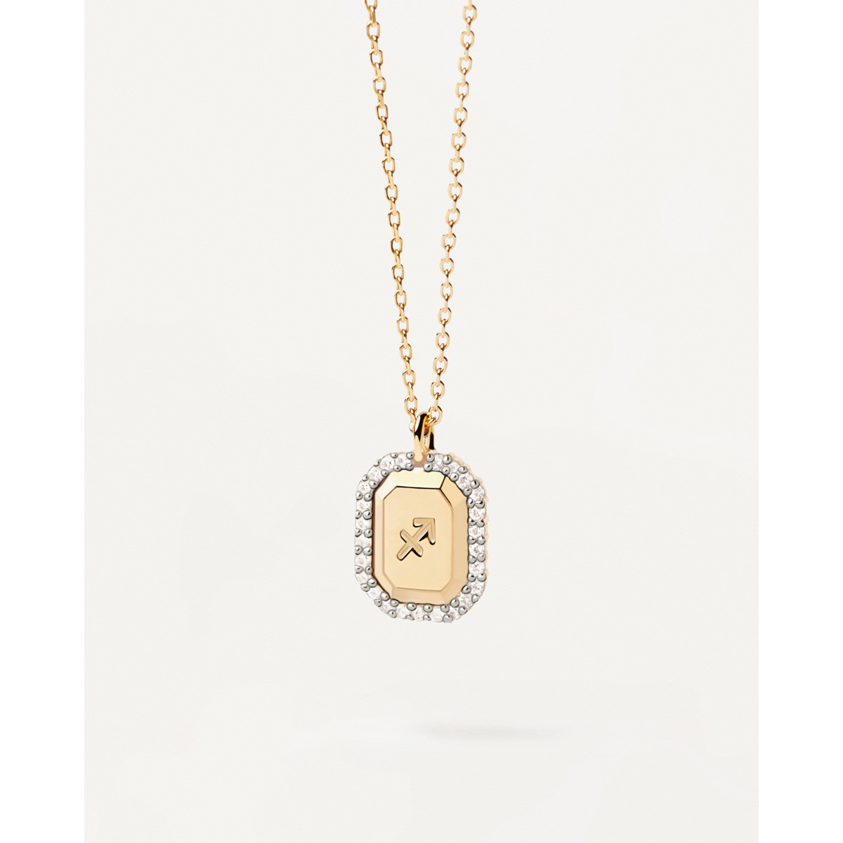 PDPAOLA Collier zodiaque en argent doré- Sagittaire - CO01-576-U PDPAOLA Collier zodiaque en argent plaqué or - Sagittaire - CO01-576-U