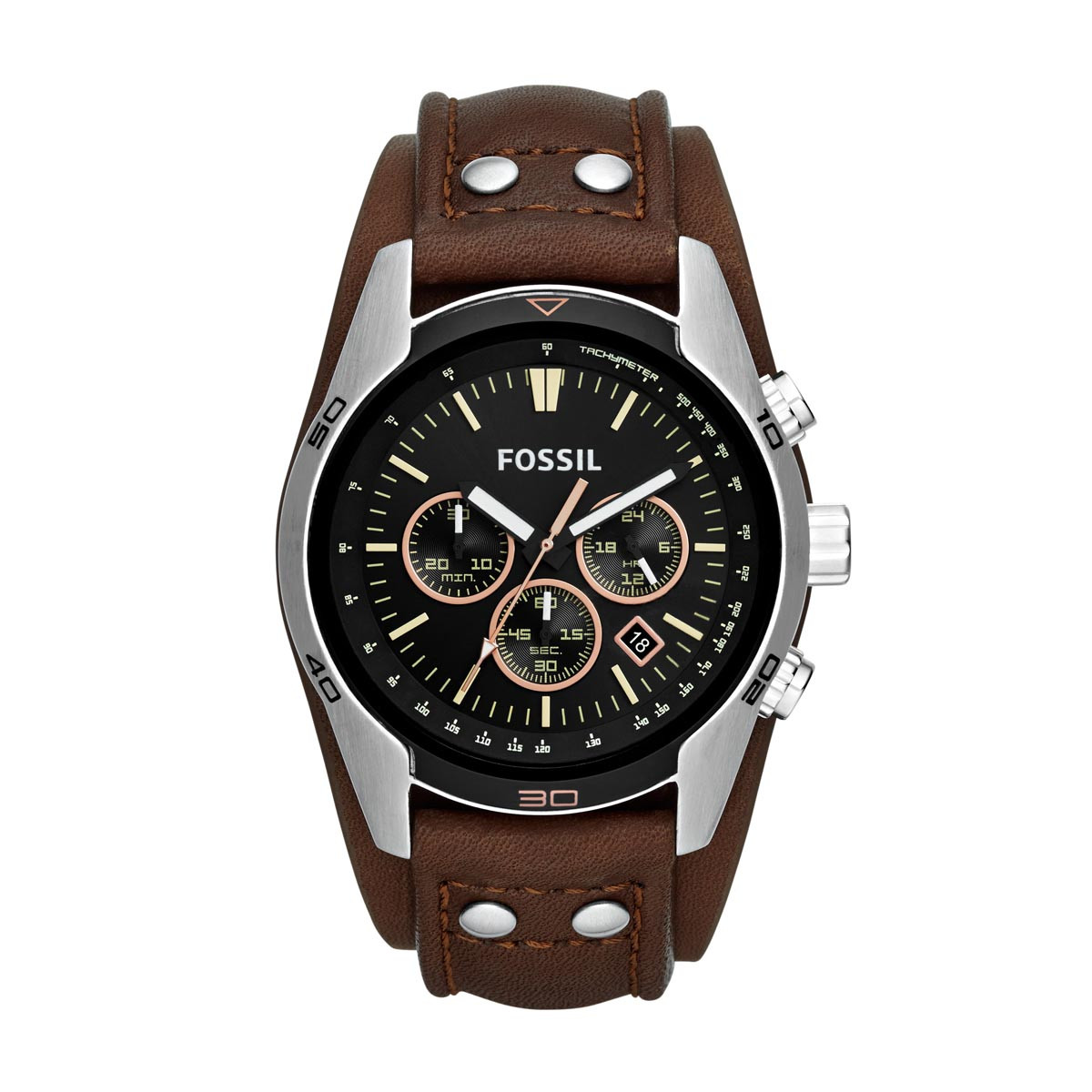 Montre Fossil Coachman homme quartz en cuir - CH2891 Montre Fossil Coachman homme quartz en cuir - CH2891