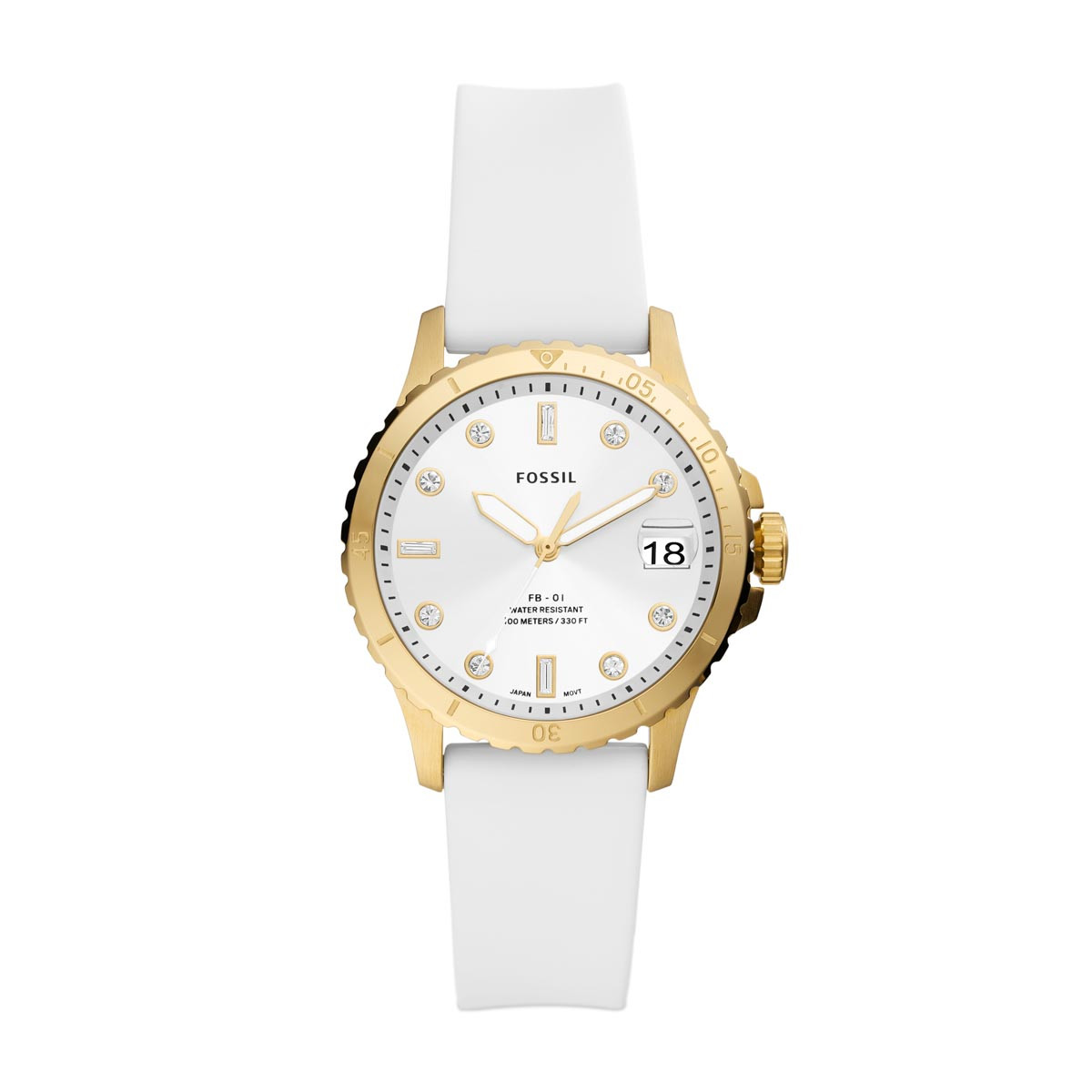 Montre Fossil FB-01 femme quartz en silicone - ES5286 Montre Fossil FB-01 femme quartz en silicone - ES5286