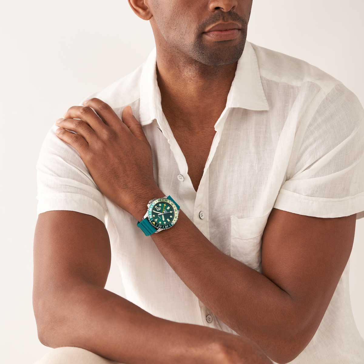 Montre Fossil Blue homme quartz en silicone - FS5992 Montre Fossil Blue homme quartz en silicone - FS5992
