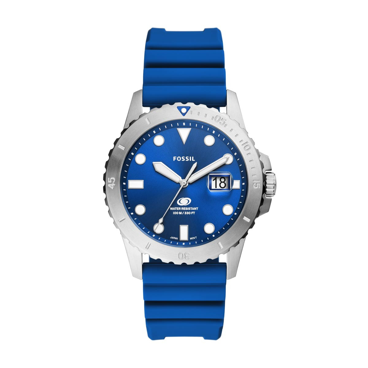 Montre Fossil Blue homme quartz en silicone - FS5998