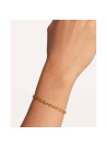PDPAOLA Bracelet chaîne en argent doré- Lettre A - PU01-538-U