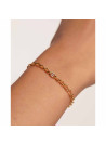 PDPAOLA Bracelet chaîne en argent doré- Lettre E - PU01-542-U