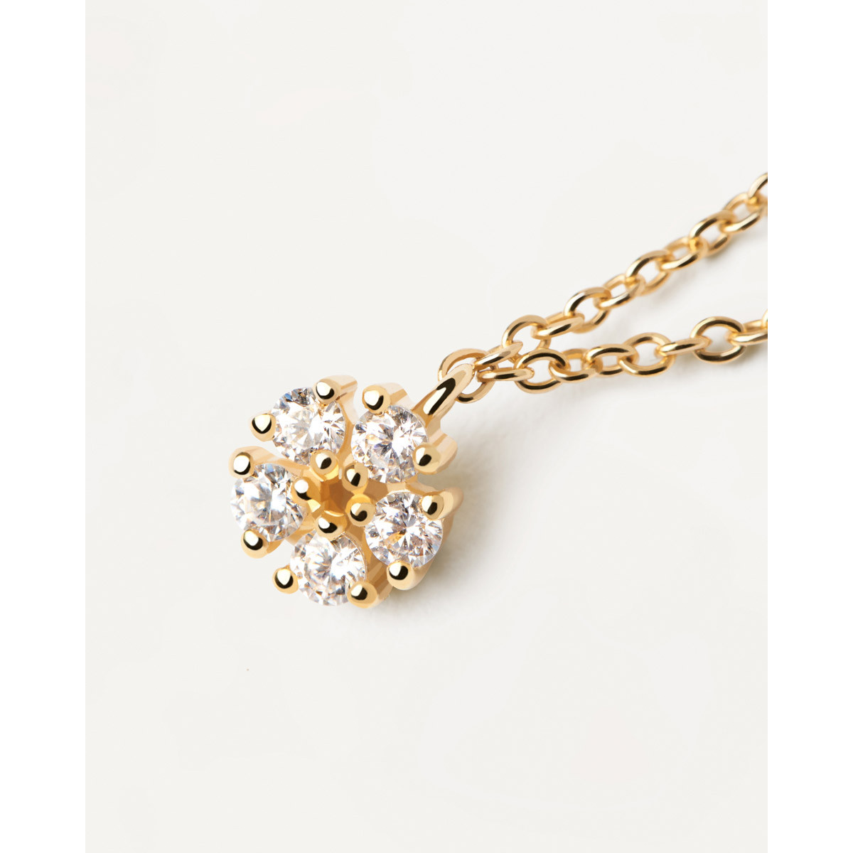 PDPAOLA Collier en argent doré- Daisy - CO01-498-U PDPAOLA Collier en argent plaqué or - Daisy - CO01-498-U
