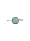 Bague argentée "Ella" Amazonite verte