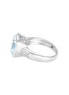Bague "Lagon" Or, Topaze et Diamants