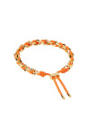 PDPAOLA Bracelet chaîne et corde en argent doré- Tangerine - PU01-686-U