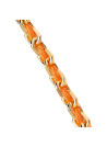 PDPAOLA Bracelet chaîne et corde en argent doré- Tangerine - PU01-686-U