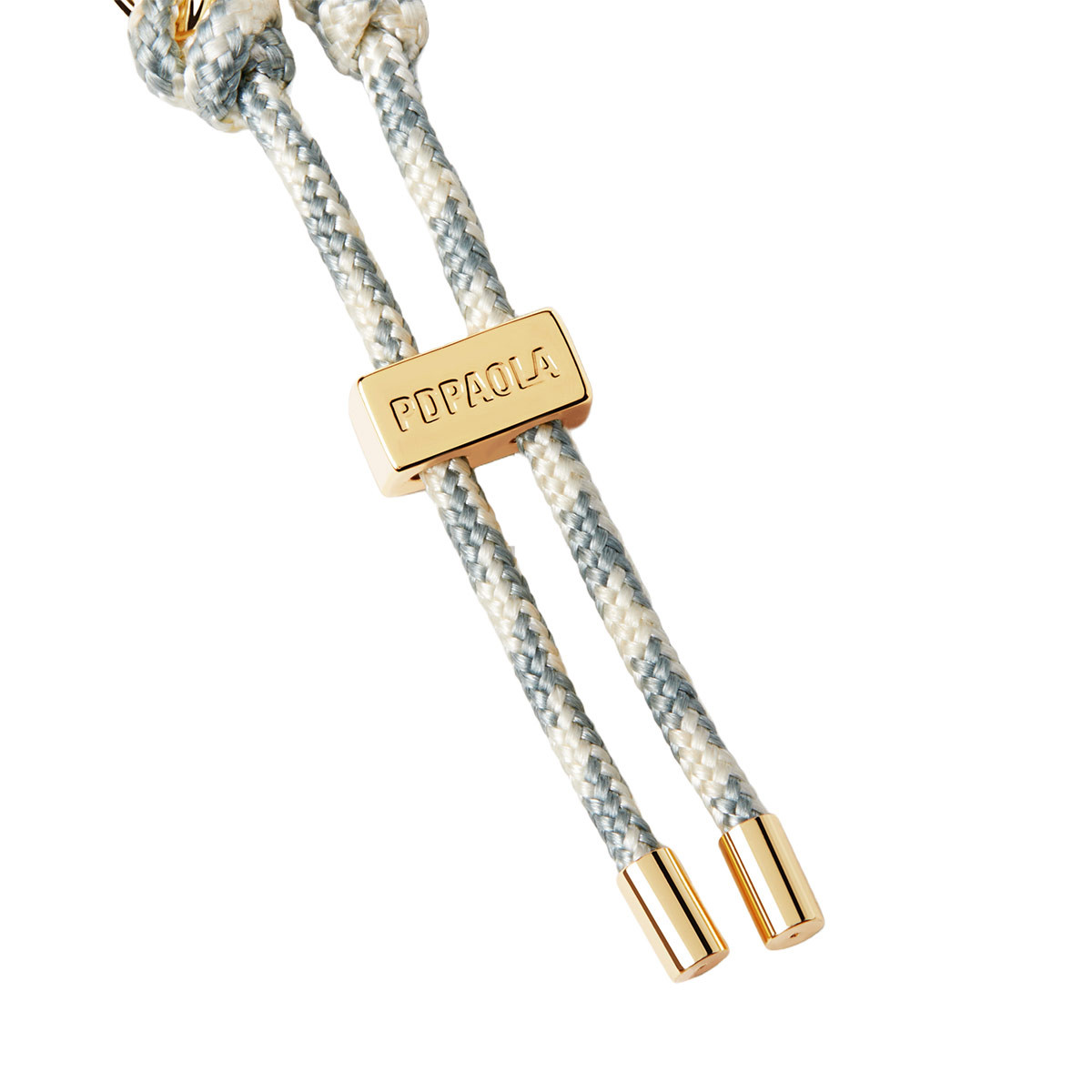 PDPAOLA Bracelet chaîne et corde en argent doré- Sky - PU01-682-U PDPAOLA Bracelet chaîne et cordon en argent plaqué or - Sky - PU01-682-U