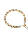 PDPAOLA Bracelet chaîne et corde en argent doré- Sky - PU01-682-U