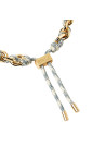 PDPAOLA Bracelet chaîne et corde en argent doré- Sky - PU01-682-U