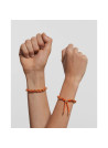 PDPAOLA Bracelet chaîne et corde en argent doré- Tangerine - PU01-686-U