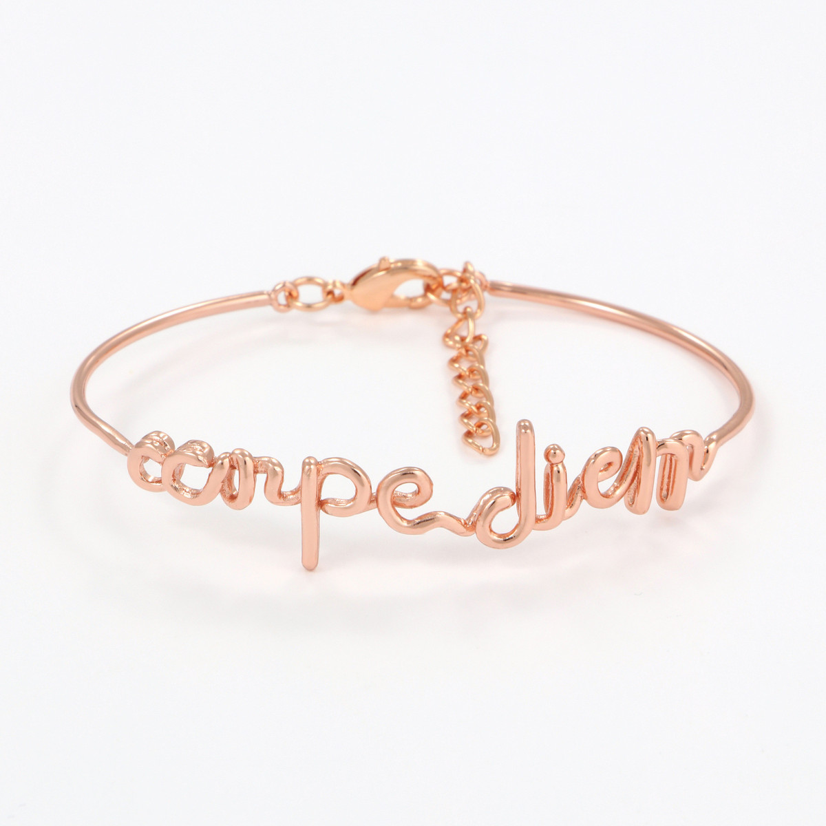 Bracelet à message "Carpe Diem" Laiton rosé