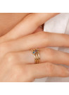 Bague "Abbie Colormix" Or Jaune et Zirconium