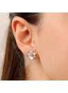 Boucles d'oreilles Or Jaune et Email