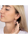 Boucles d'oreilles "Zaniyah" Opale rose