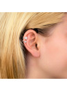 Boucles d'oreilles argent et oxydes de zirconium "Ma Bonne Etoile"