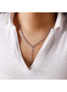 Collier doré et jade