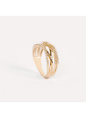 Bague "Entrelacs Eternel" Or jaune et Diamants