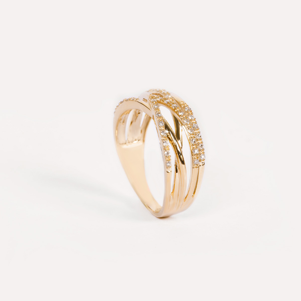 Bague "Entrelacs Eternel" Or jaune et Diamants Bague "Ariane Pure" Or jaune et Diamant