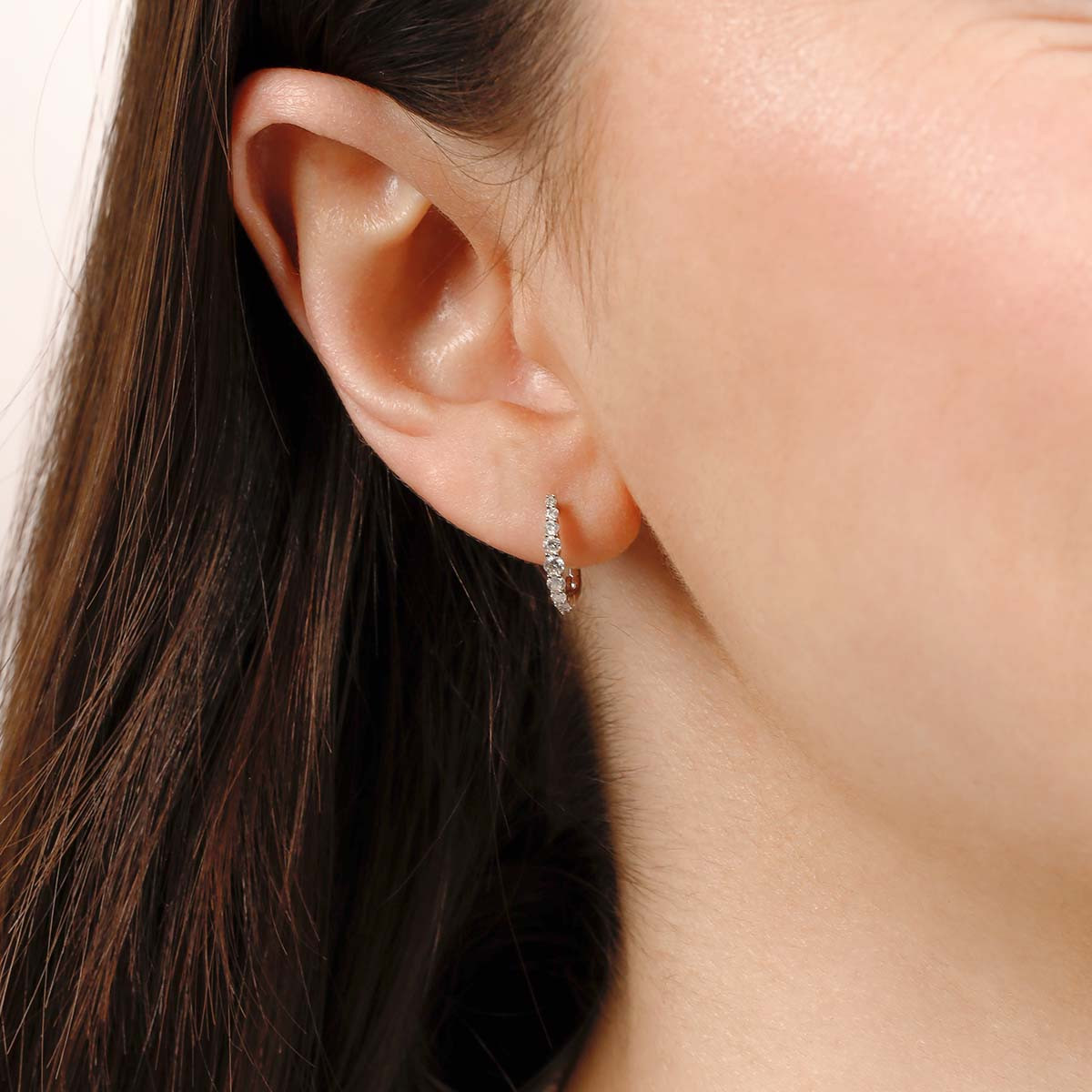 Boucles d'oreilles "Euphorie" Or et Diamants Boucles d'oreilles "Enveloppante" Or blanc et Diamant