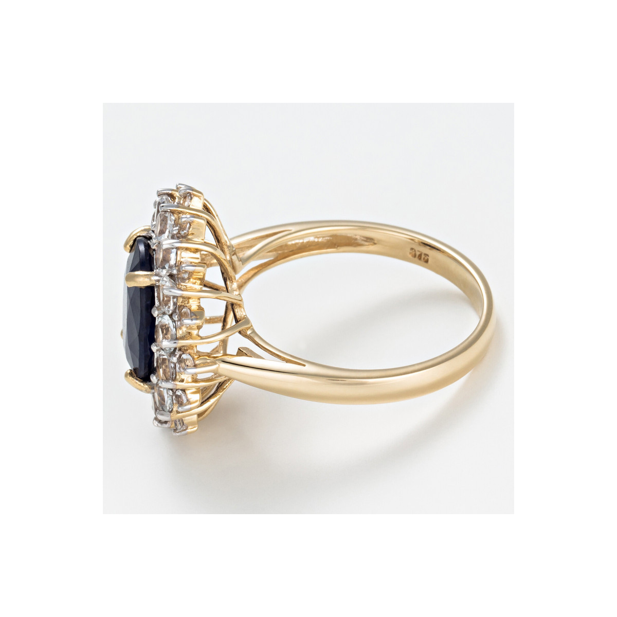 Bague "Soleil Bleu" Or jaune Bague "Bleu Princesse" Or jaune et Saphir