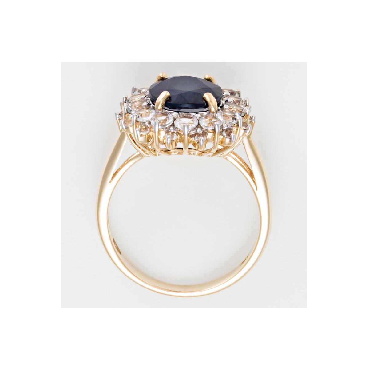 Bague "Soleil Bleu" Or jaune Bague "Soleil Bleu" Or jaune