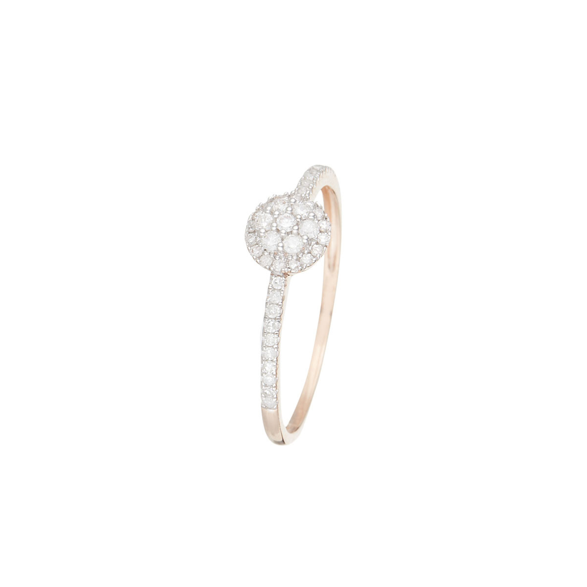 Bague "Côme" Or et Diamants Bague "Victoire" Or rose et Diamant