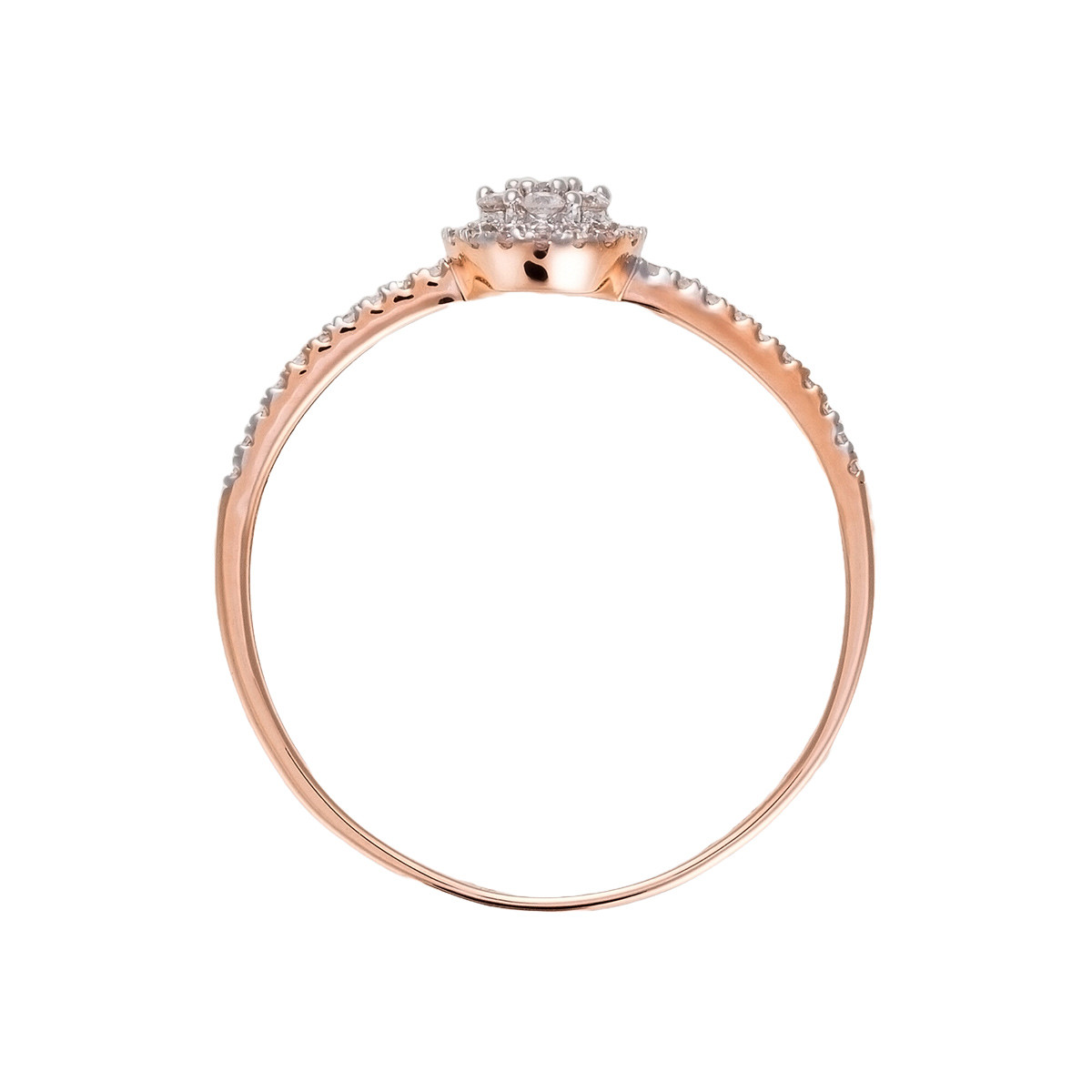 Bague "Côme" Or et Diamants Bague "Victoire" Or rose et Diamant